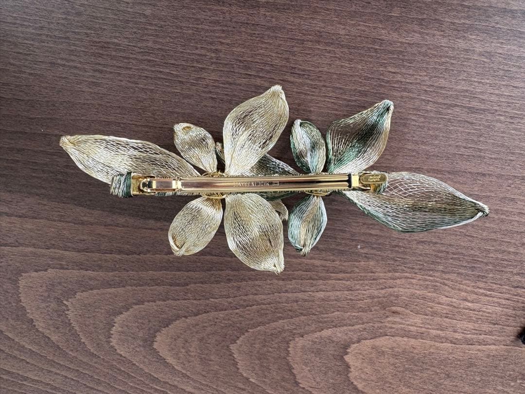 コレットマルーフ　バレッタ　ネイビー