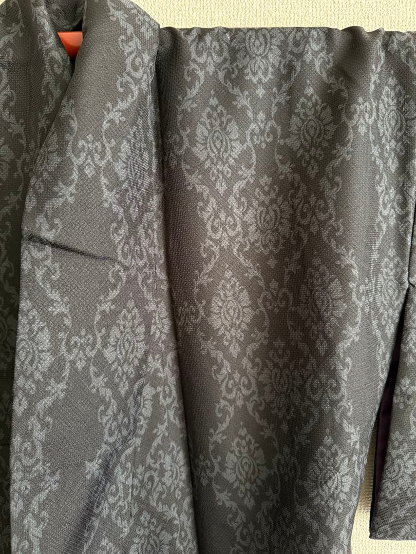 KIMONOMACHI 袷の着物　ブラックアラベスク　Lサイズ