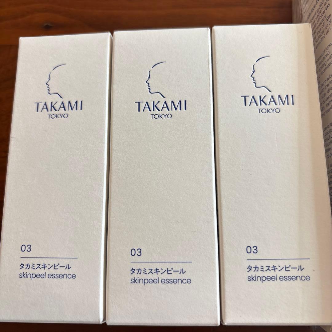 TAKAMI スキンピールエッセンス3本とフェイスフォーム1本
