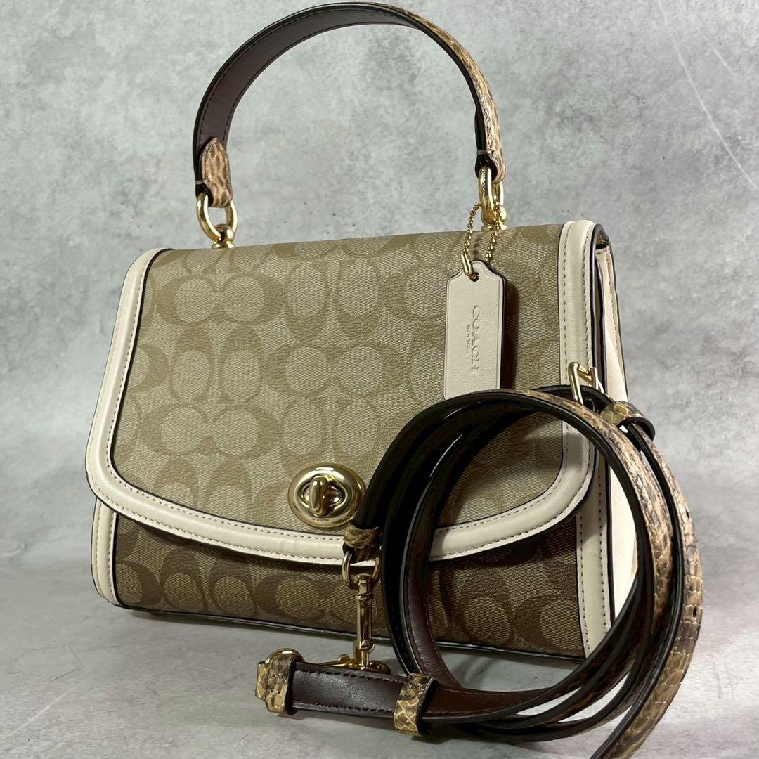 ✨美品✨コーチ　ティリー　トップハンドル　サッチェル　ハンドバッグ　2way