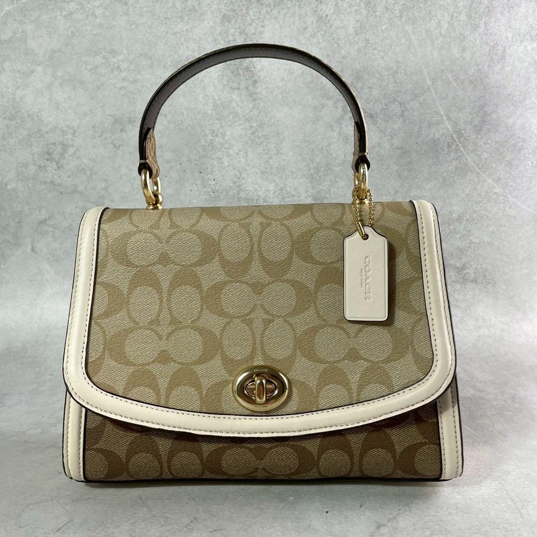 ✨美品✨コーチ　ティリー　トップハンドル　サッチェル　ハンドバッグ　2way