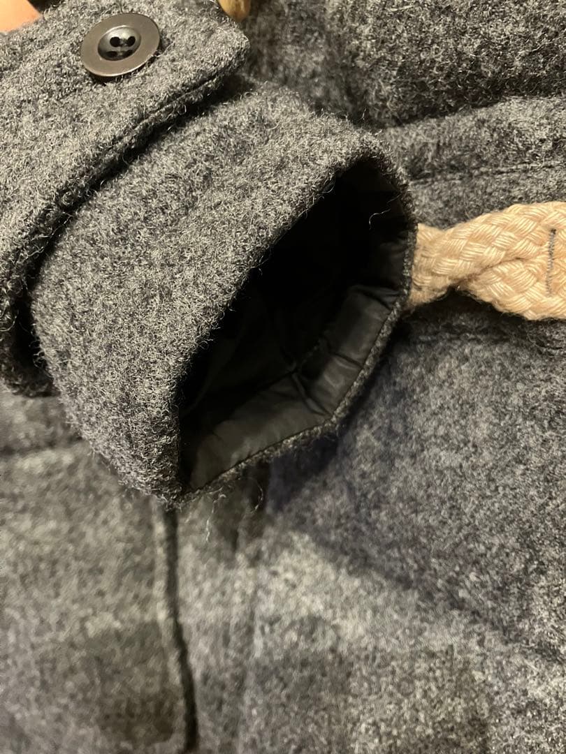 sacai ダッフルコート　ウール　グレー　トグル