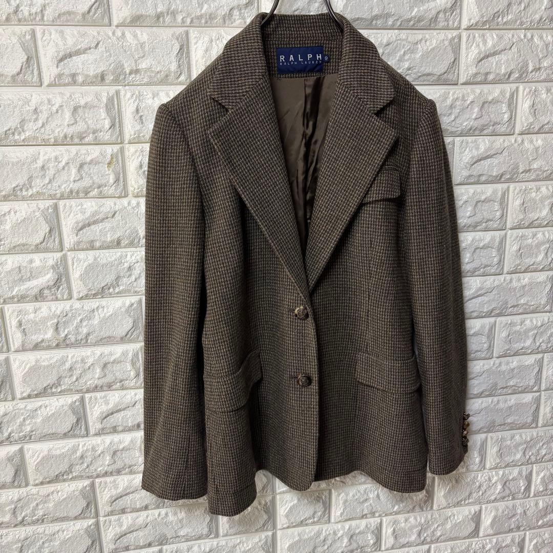 【RALPH LAUREN】ラルフローレン テーラードJKT ツイード チェック