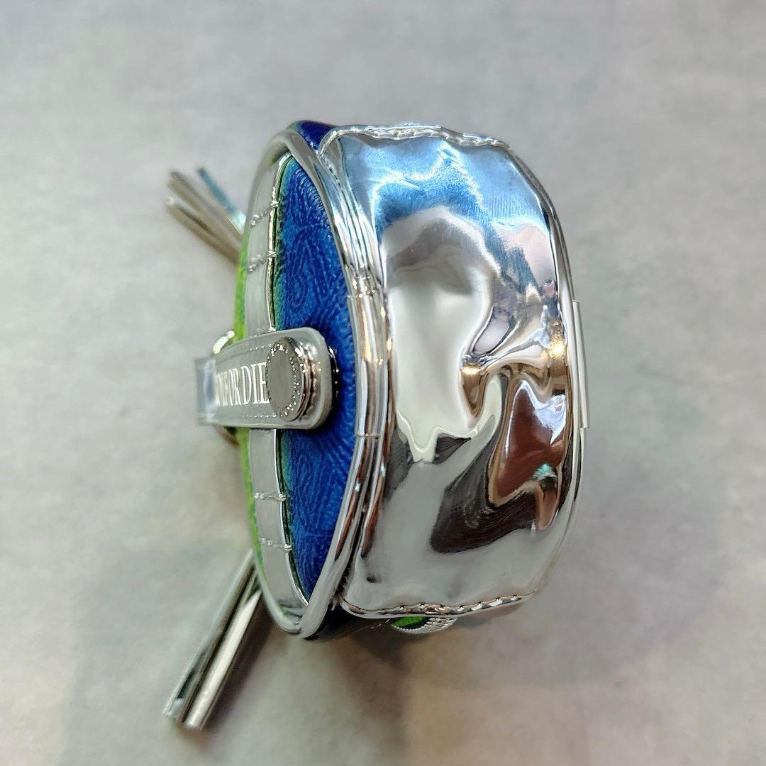 美品 ★ MARK&LONA ボールポーチ ケース マーク&ロナ 緑 バッグ