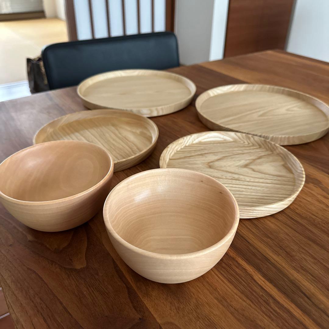 高橋工芸　KAMIプレート24cm 18cm Cara ボウル12cm六点セット
