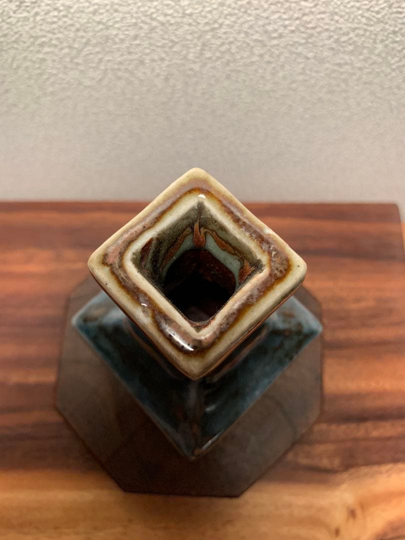 河井武一 呉須方壺 花器 民藝 河井寛次郎 河井久