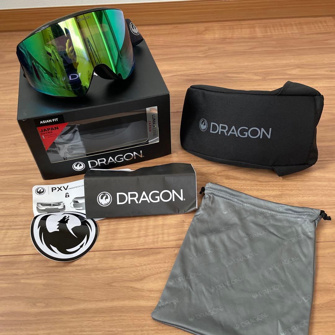 DRAGON PXV ゴーグル グリーン／ブラック
