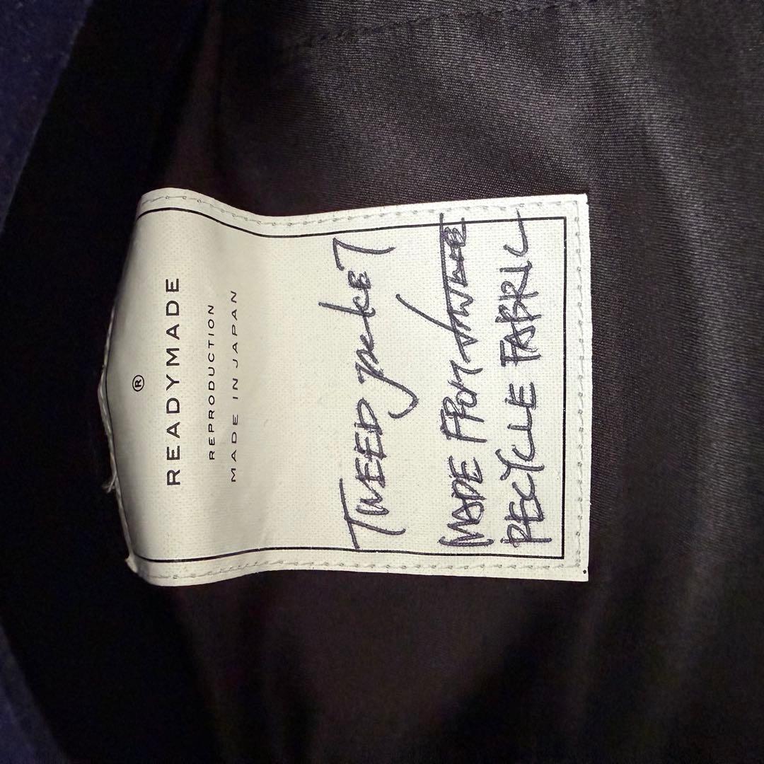 READY MADE ツイードジャケット ハートボタン 黒