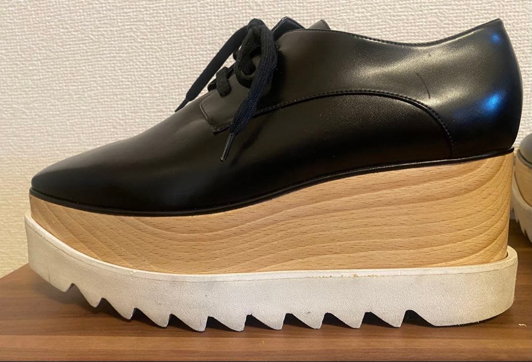 ステラ マッカートニー　エリスプラットフォームレースアップシューズ37 1/2