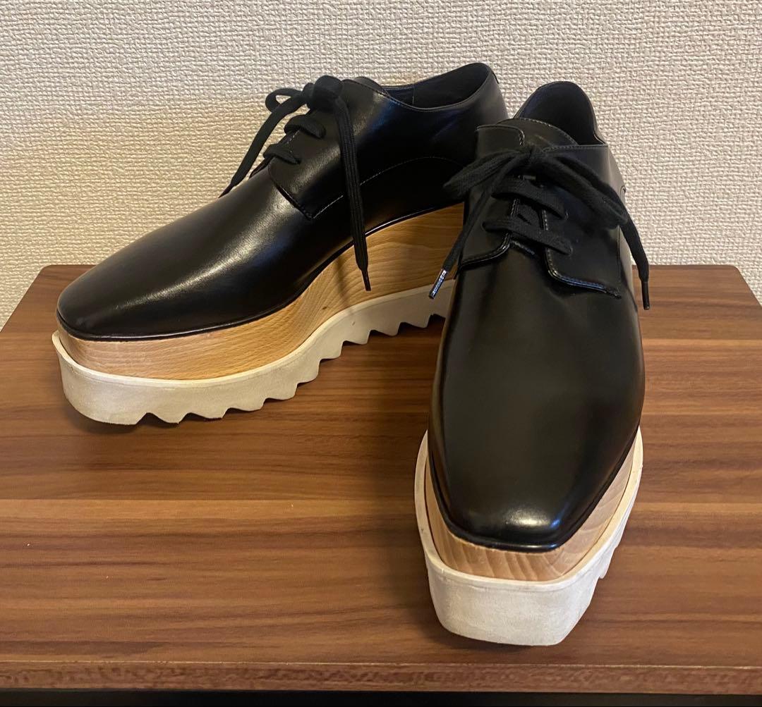 ステラ マッカートニー　エリスプラットフォームレースアップシューズ37 1/2