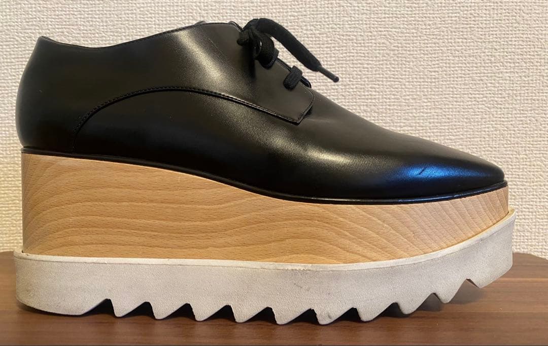 ステラ マッカートニー　エリスプラットフォームレースアップシューズ37 1/2