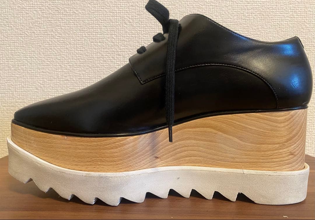 ステラ マッカートニー　エリスプラットフォームレースアップシューズ37 1/2