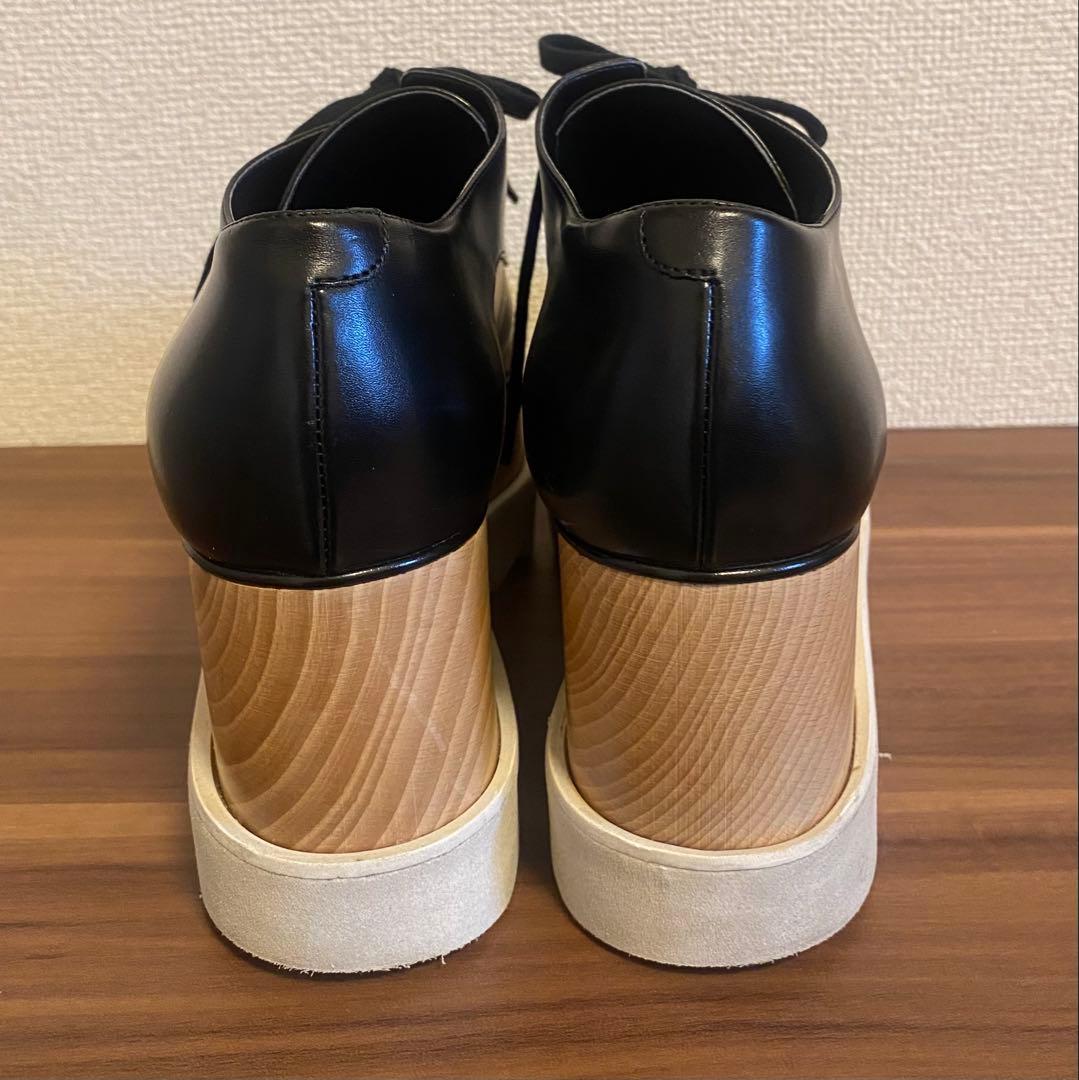 ステラ マッカートニー　エリスプラットフォームレースアップシューズ37 1/2