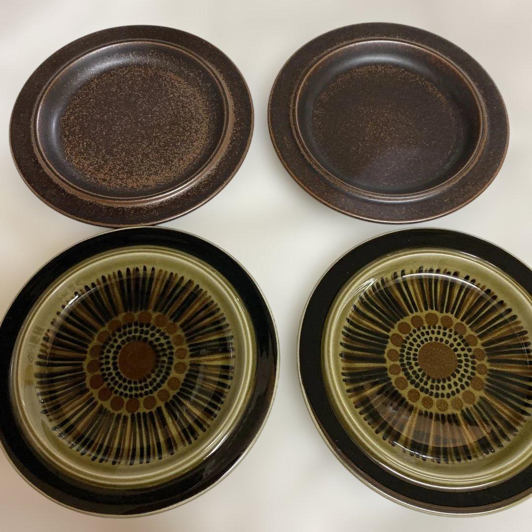 ARABIA ルスカ（2枚）＆コスモス（2枚）20cmプレート4枚 北欧