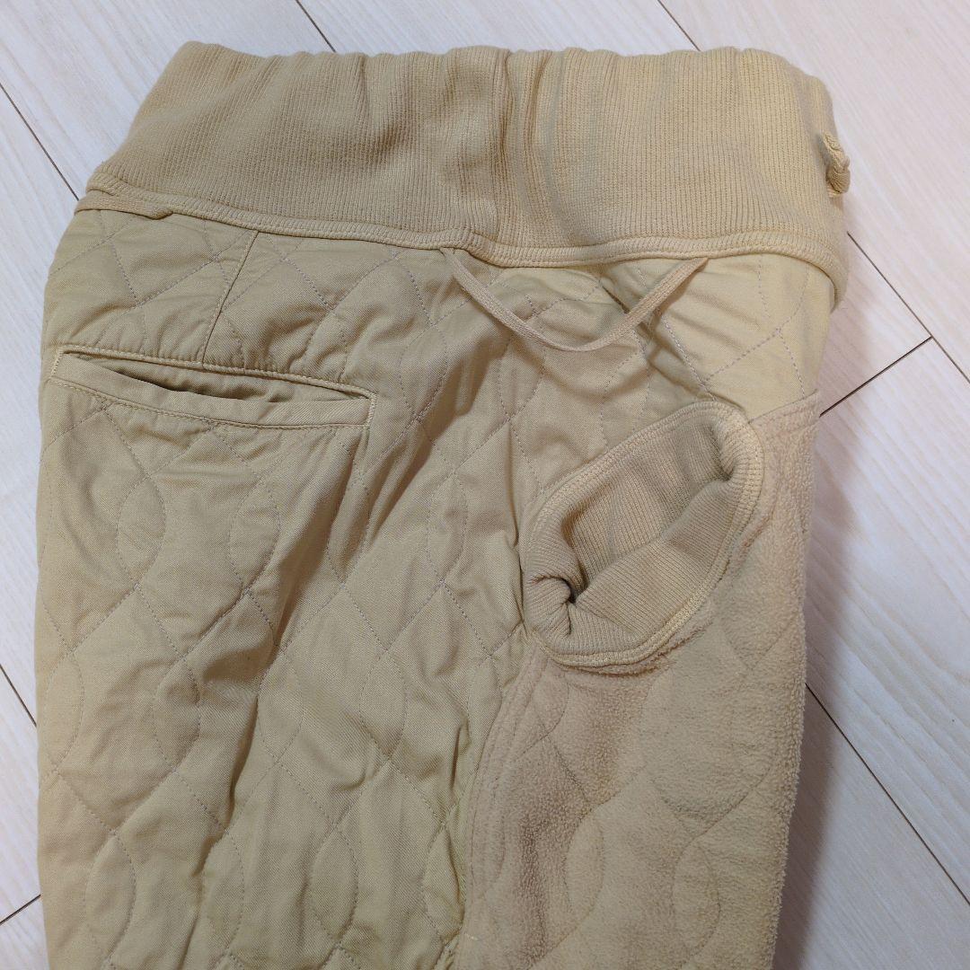 KAPITAL 綿ツイル×ワッフルキルティング サルエルヌーベルパンツ