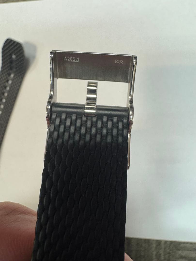 BREITLING ブライトリング ブラックラバーベルト 22-20 ブラック