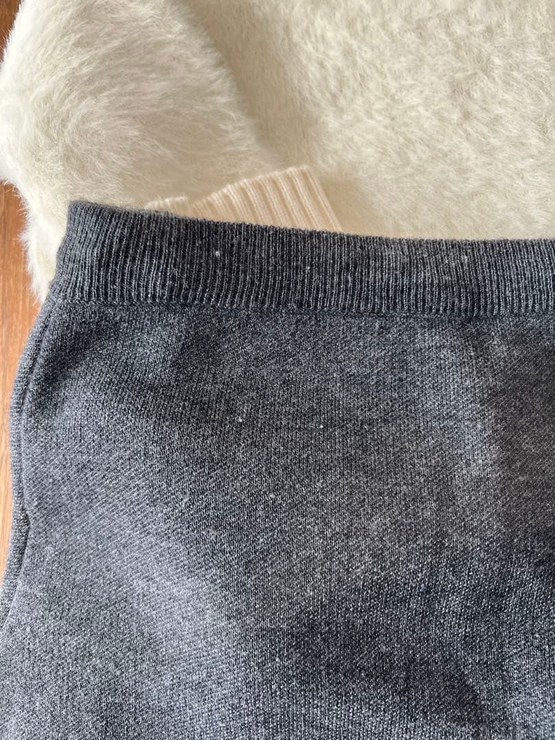 DESCENTEゴルフ　シャギーニットニットスカートセット売りMサイズ