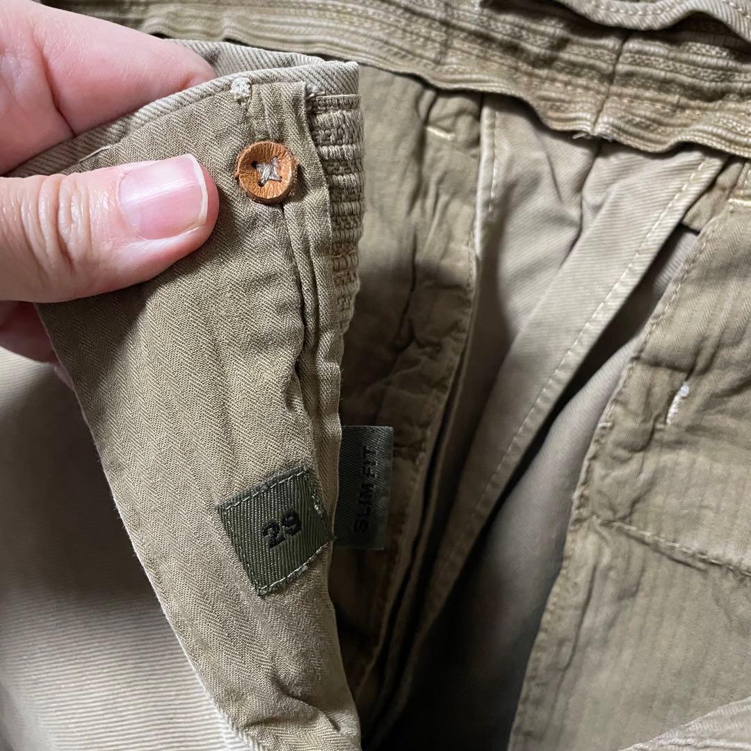 【INCOTEX/インコテックス】100型 スリムフィット チノ パンツ 29