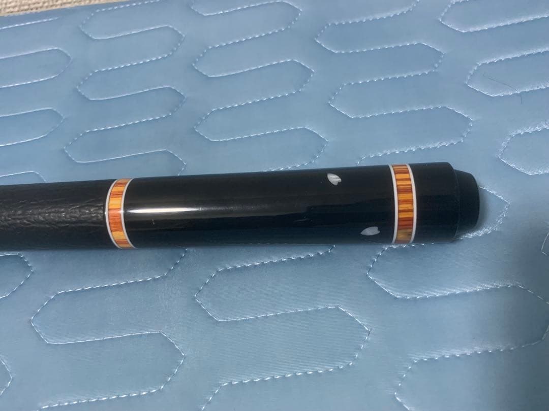 木製ビリヤードキュー 花模様バットのみ