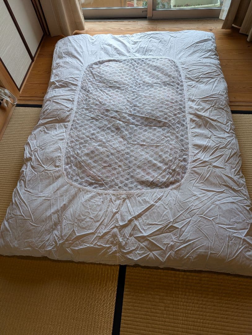 花柄 シングルハンガリー産高級羽毛1.4kg掛け布団
