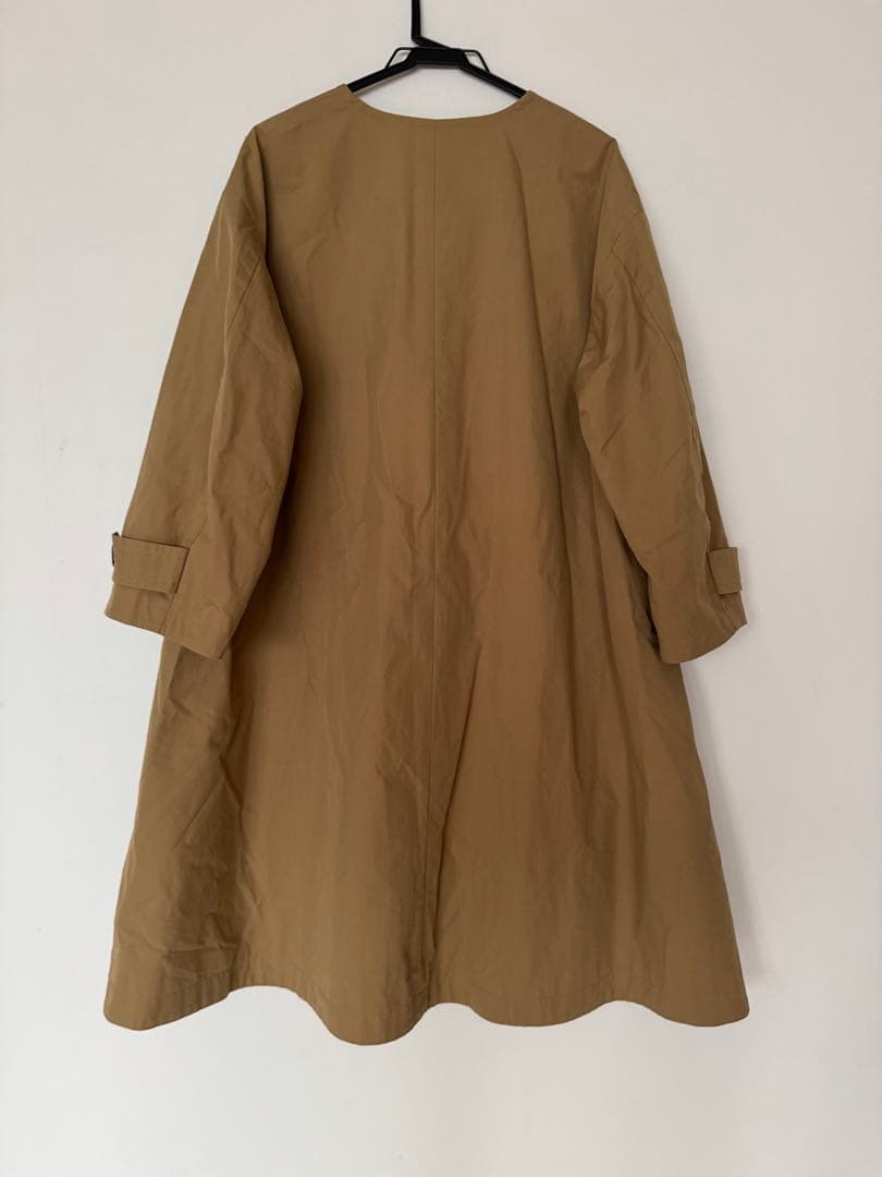 ジャーナルスタンダード コットン ナイロン フレアコート ノーカラー