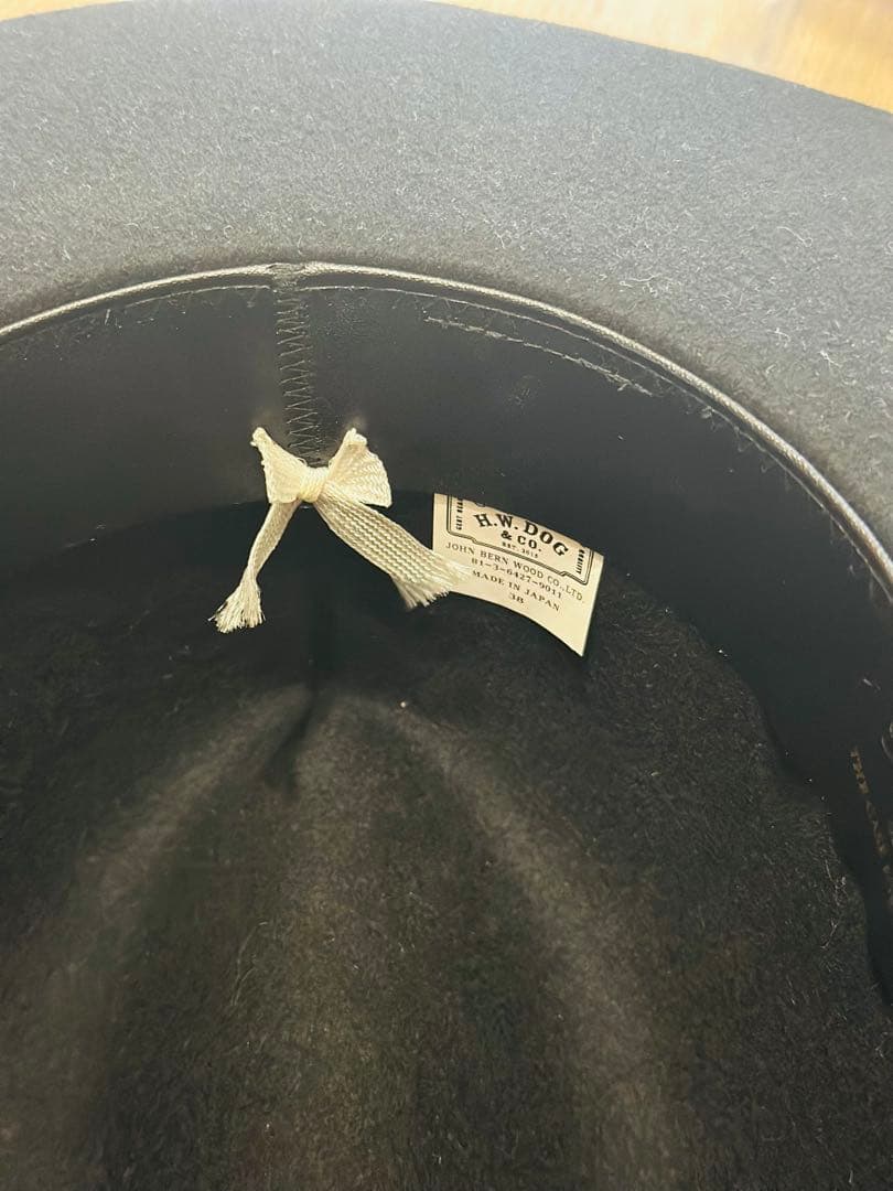 [美品] THE.H.W.DOG&COトラベラーハット ブラック