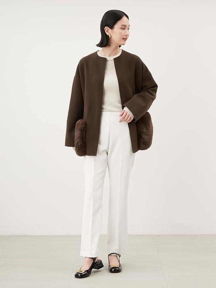 Mila Owen 2wayファーポケットリバーコート 2024年モデル