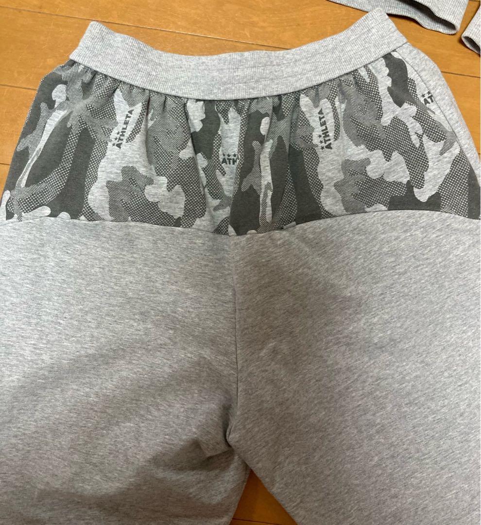 【美品】ATHLETA ジャージ 上下セット グレー迷彩 Oサイズ