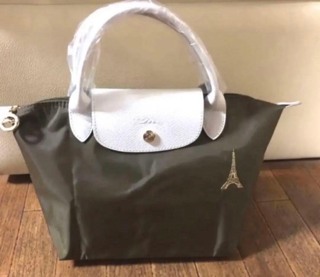 ロンシャン最新限定作 エッフェル塔S Military green(カーキ)