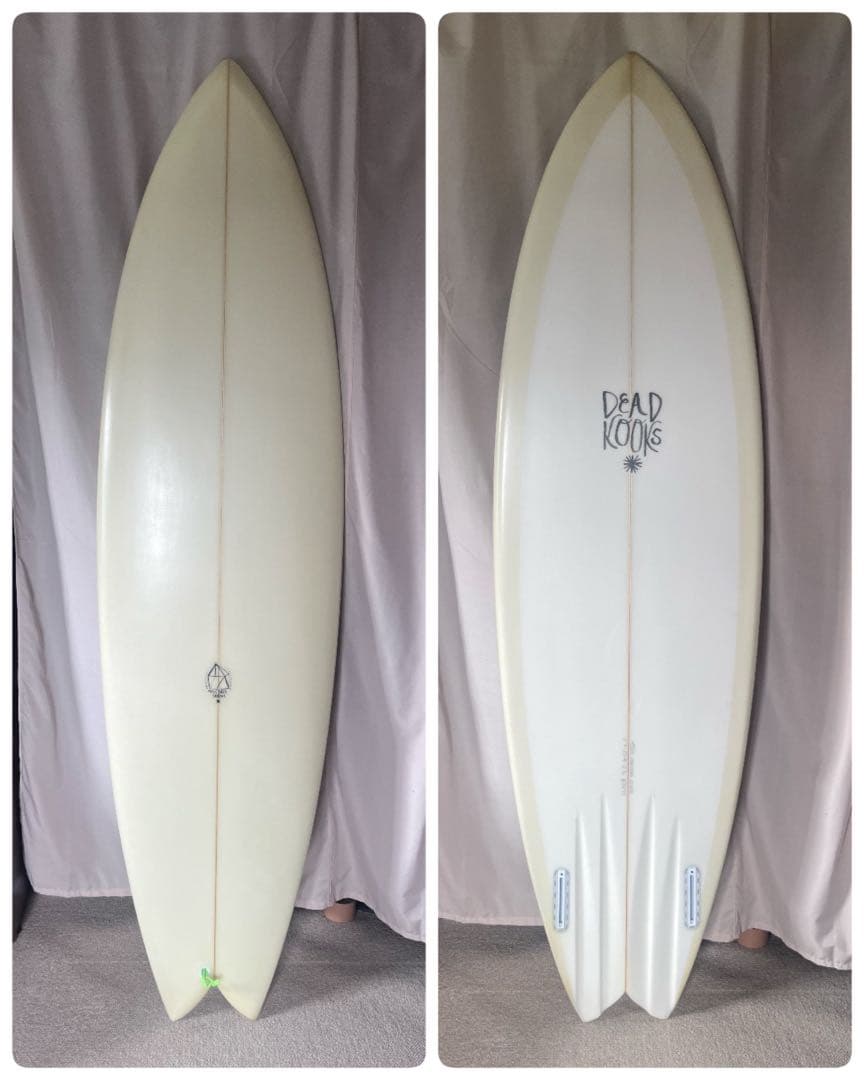 DEAD KOOKS Ying Yang 6'4 ビンテージイエロー