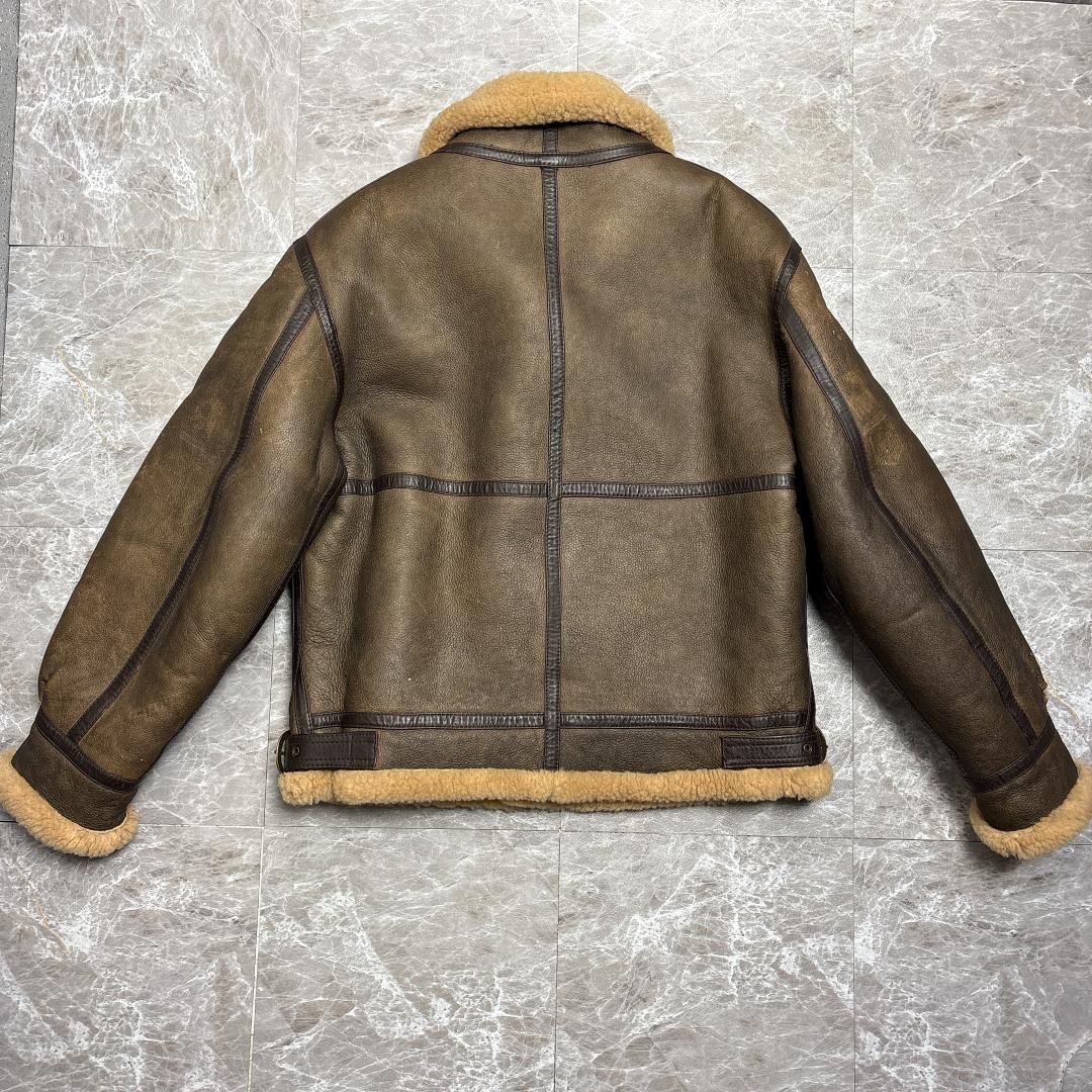 B3 ムートン レザー フライトジャケット TERRALAM 80s 韓国製