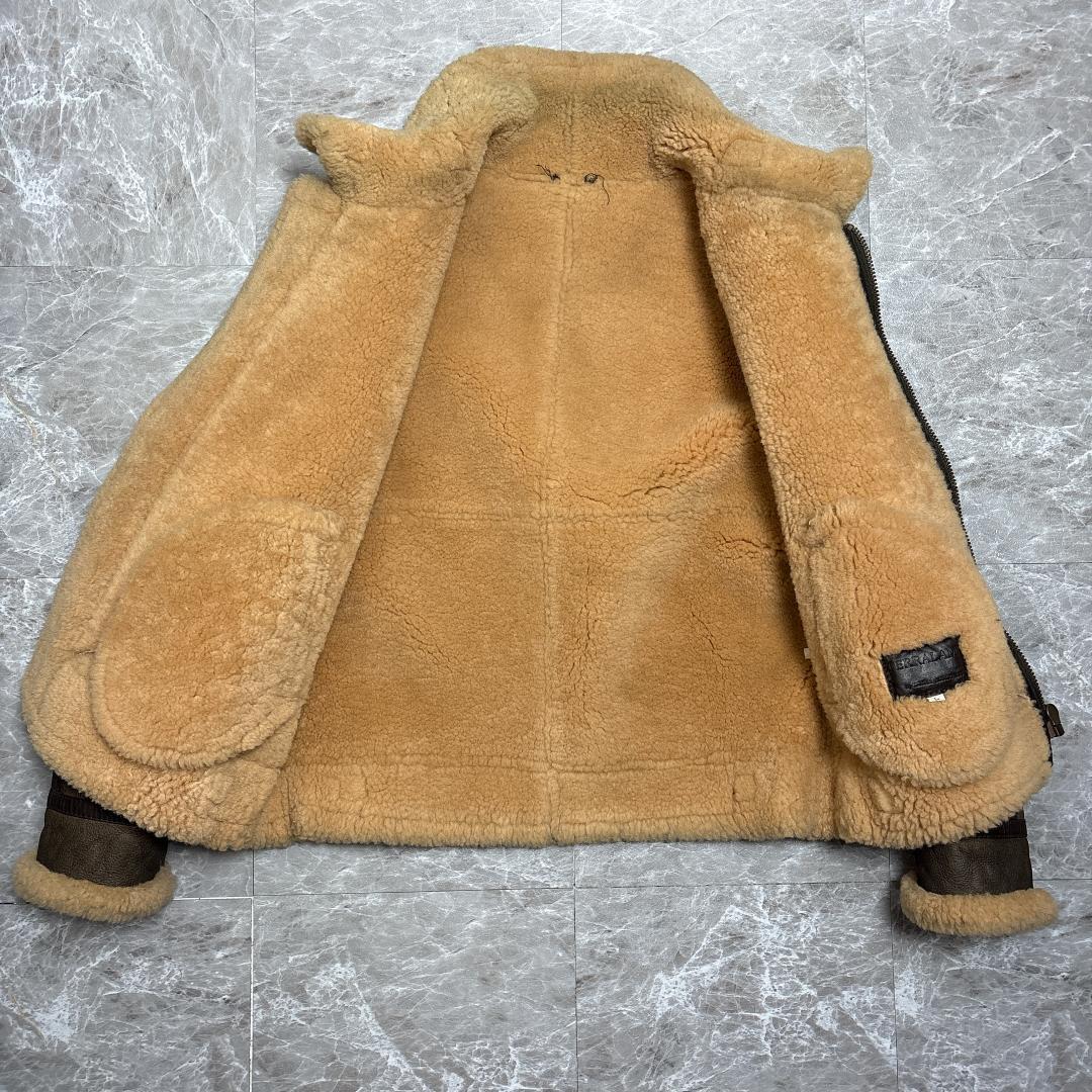 B3 ムートン レザー フライトジャケット TERRALAM 80s 韓国製