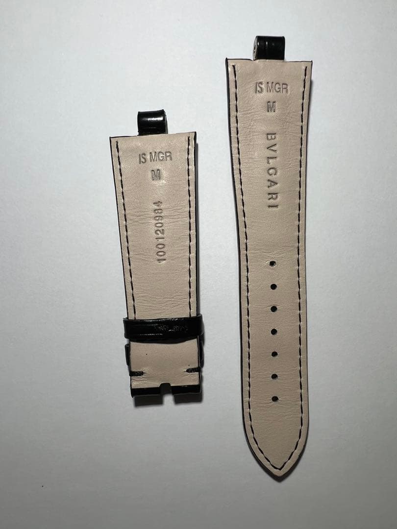 BVLGARI 　ブルガリ　ディアゴノ　カリブロ303 クロコ　レザーベルト