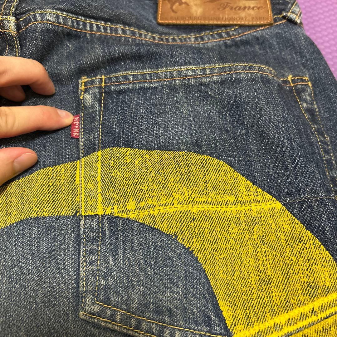 EVISU ハーフパンツ 黄色大黒 塩谷ブラザーズ