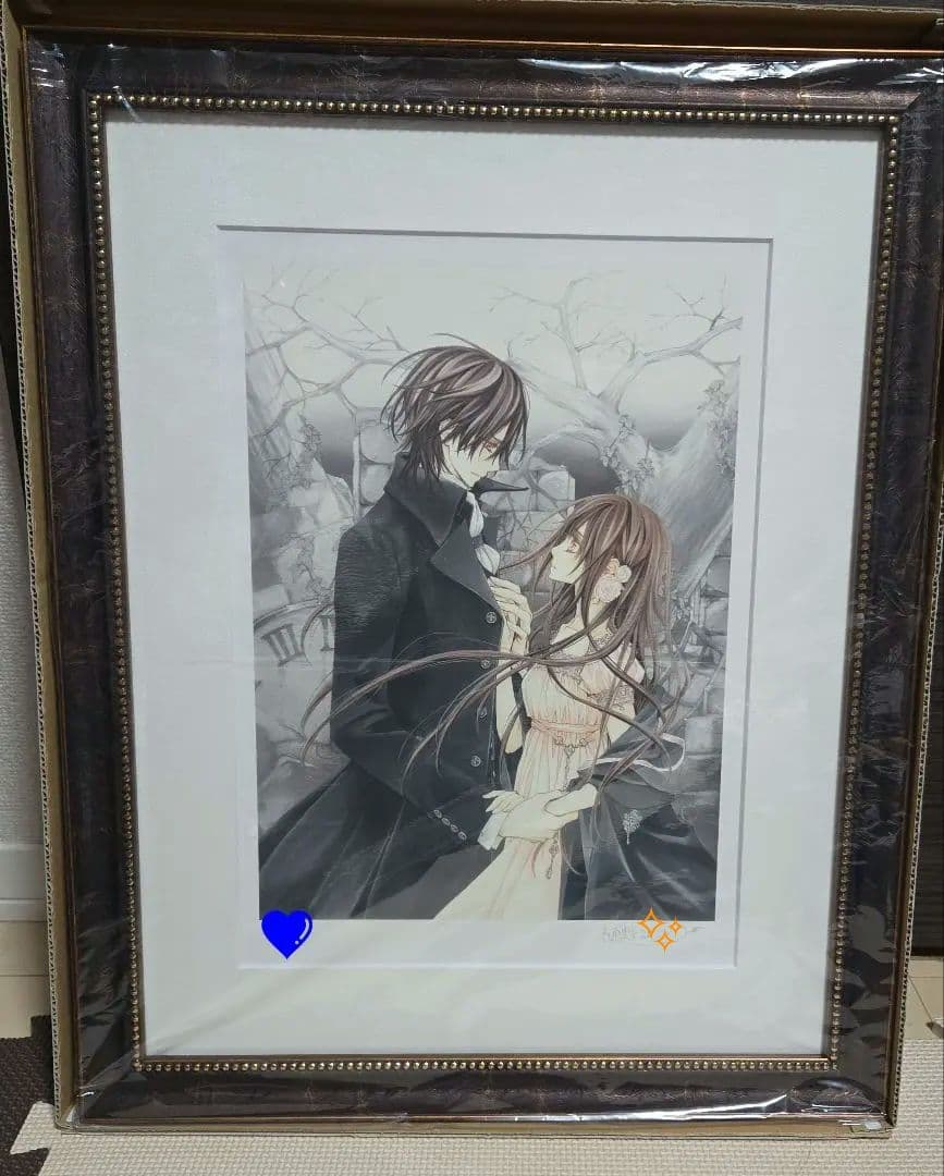 希少　ヴァンパイア騎士　複製原画　サイン入り