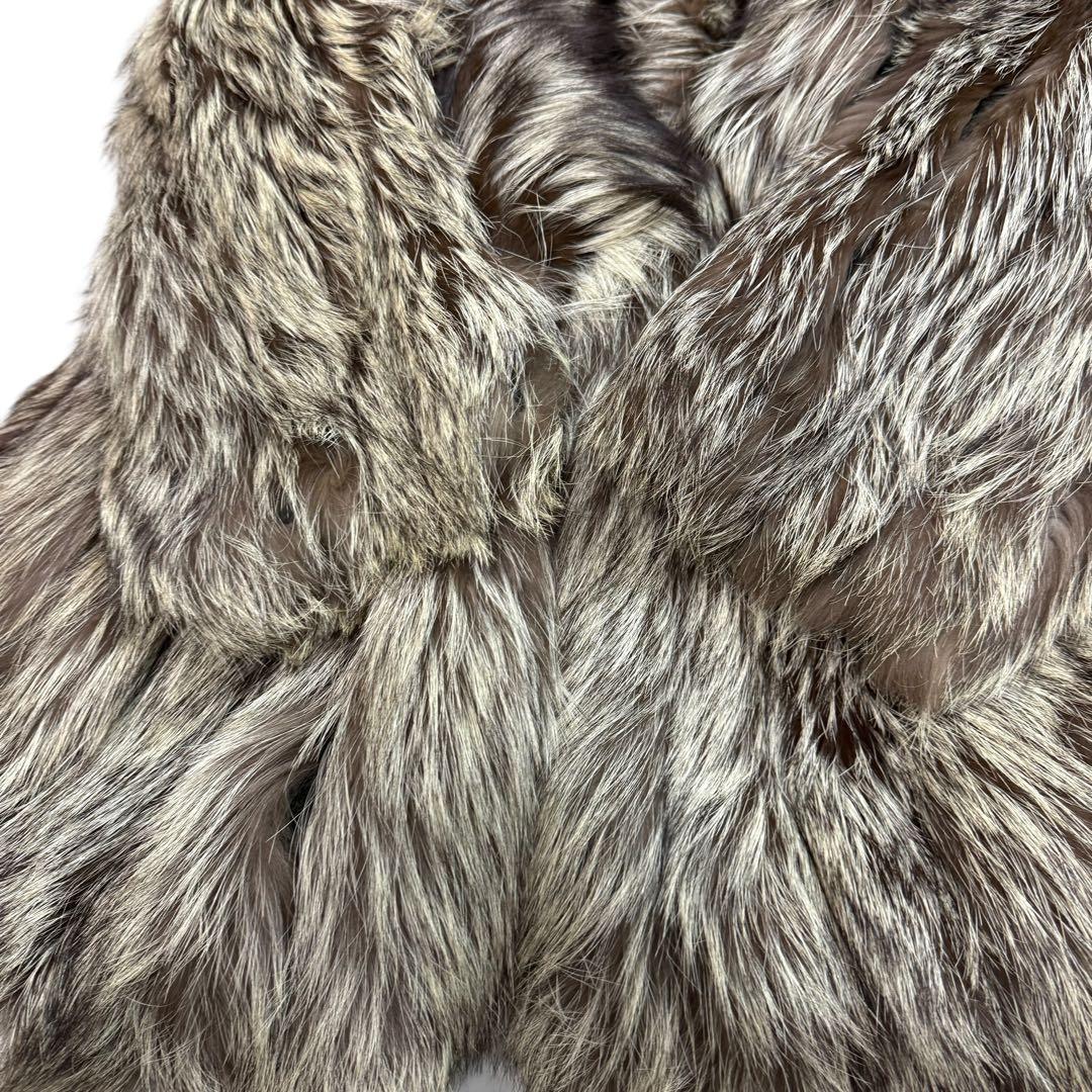 サガフォックス 1833 シルバーフォックス 毛皮 リアルファーコート