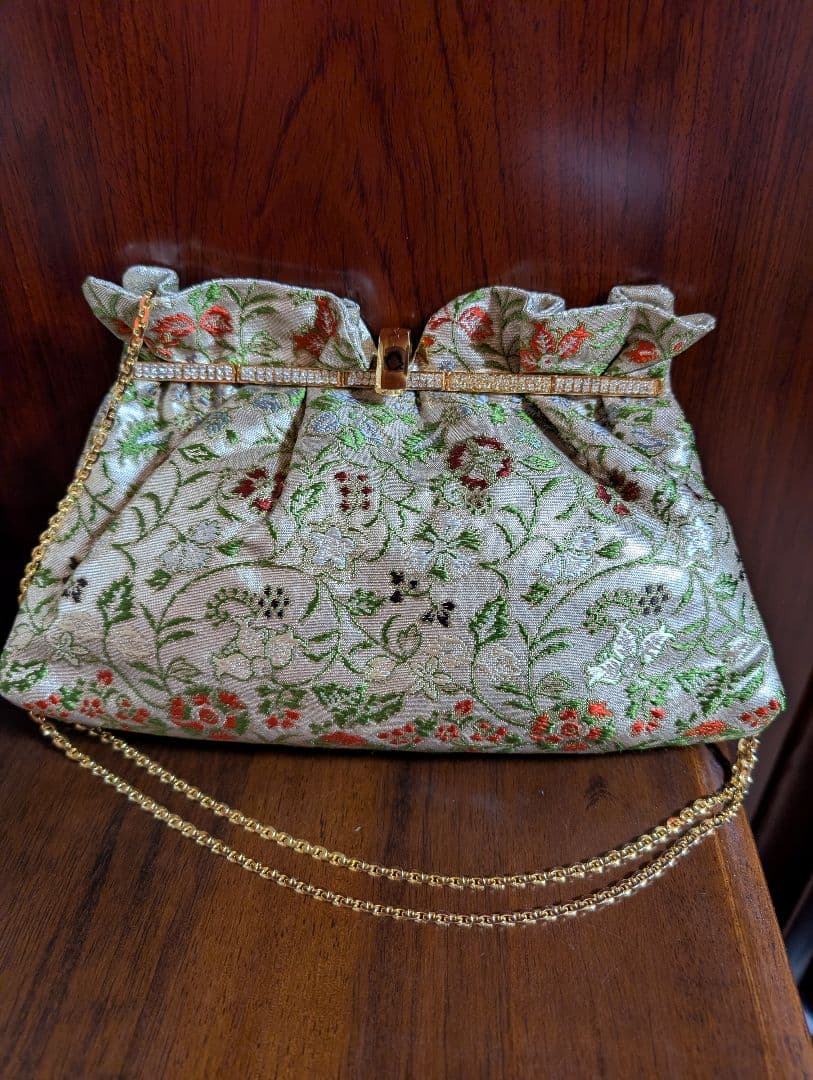 値下げしました　龍村普　バッグ 早雲寺文台裂　礼装、パーティー