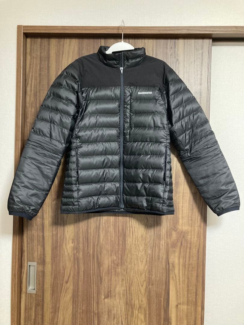 SHIMANO WJ-012Xテックダウンジャケットブラック L 1度のみ着用