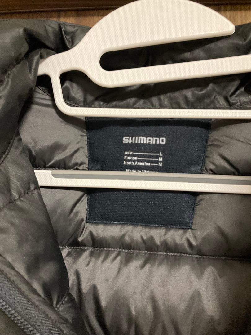 SHIMANO WJ-012Xテックダウンジャケットブラック L 1度のみ着用
