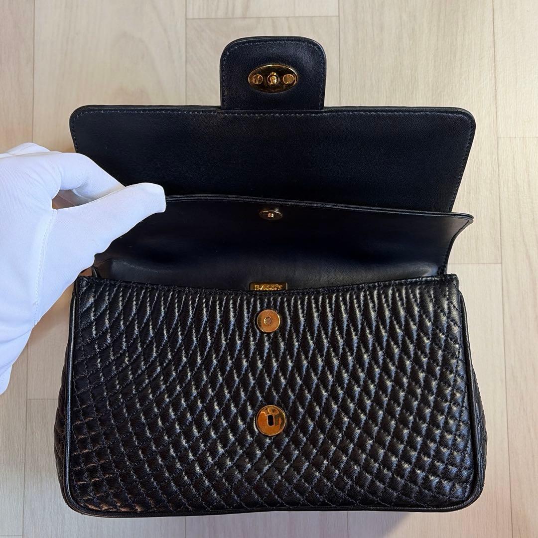 BALLY マトラッセ2way キルティングチェーン ショルダーバック