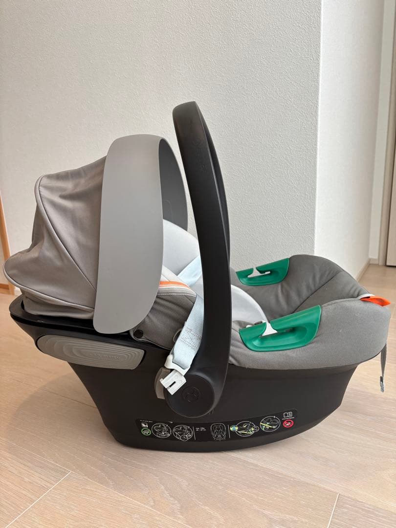 美品サイベックス　チャイルドシート Aton S2 i size トラベルセット