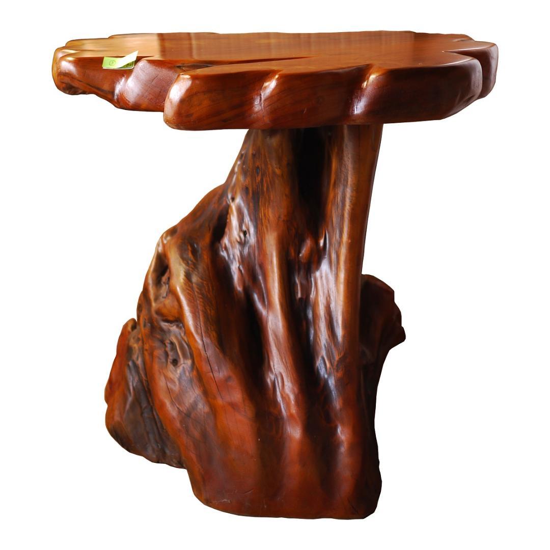 【SALE！！入手困難 定価25万】高級木製サイドテーブル　アジア家具③