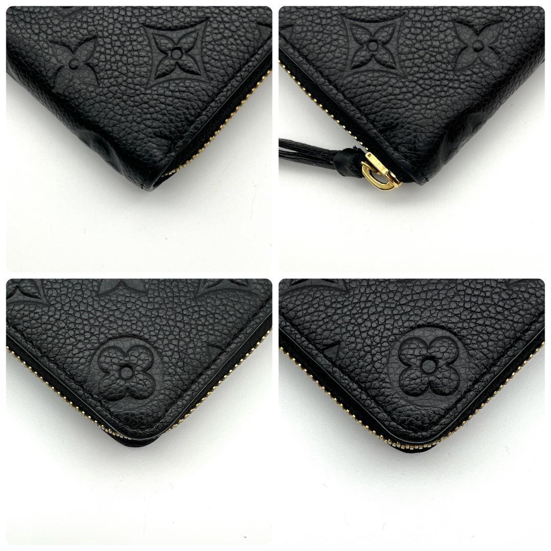 【超極美品】ルイヴィトン アンプラント ポルトフォイユ クレマンス 黒 A693