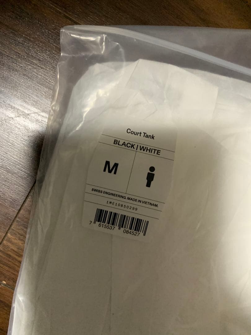 On Court Tank Mサイズ　BLACKWHITE シェルトン　テニス