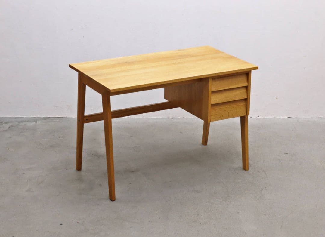 karf カーフ オーク無垢材 Kano デスク 引き出し付き