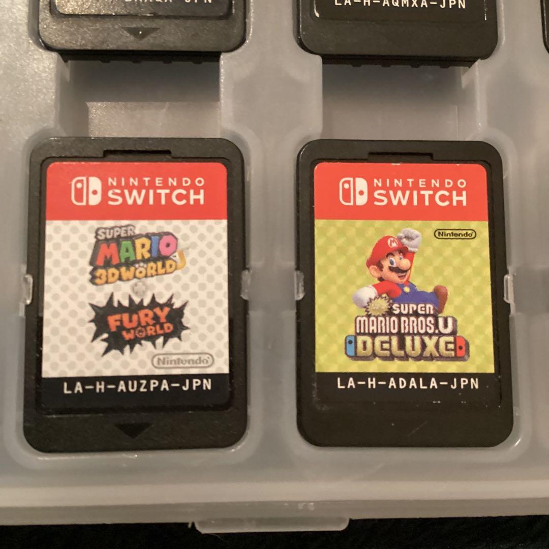 スーパーマリオ 任天堂 switchゲームソフトまとめ売り7点 保護ケース付き