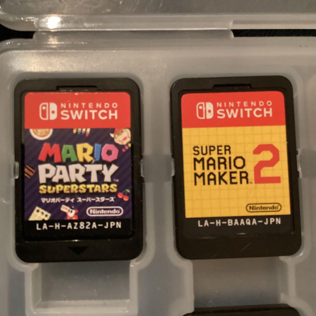 スーパーマリオ 任天堂 switchゲームソフトまとめ売り7点 保護ケース付き