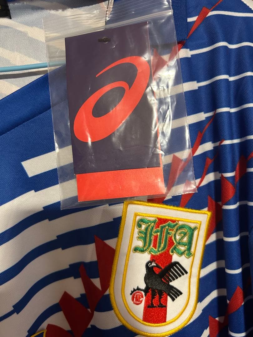 三浦知良　ユニフォーム　日本代表　長袖　90s