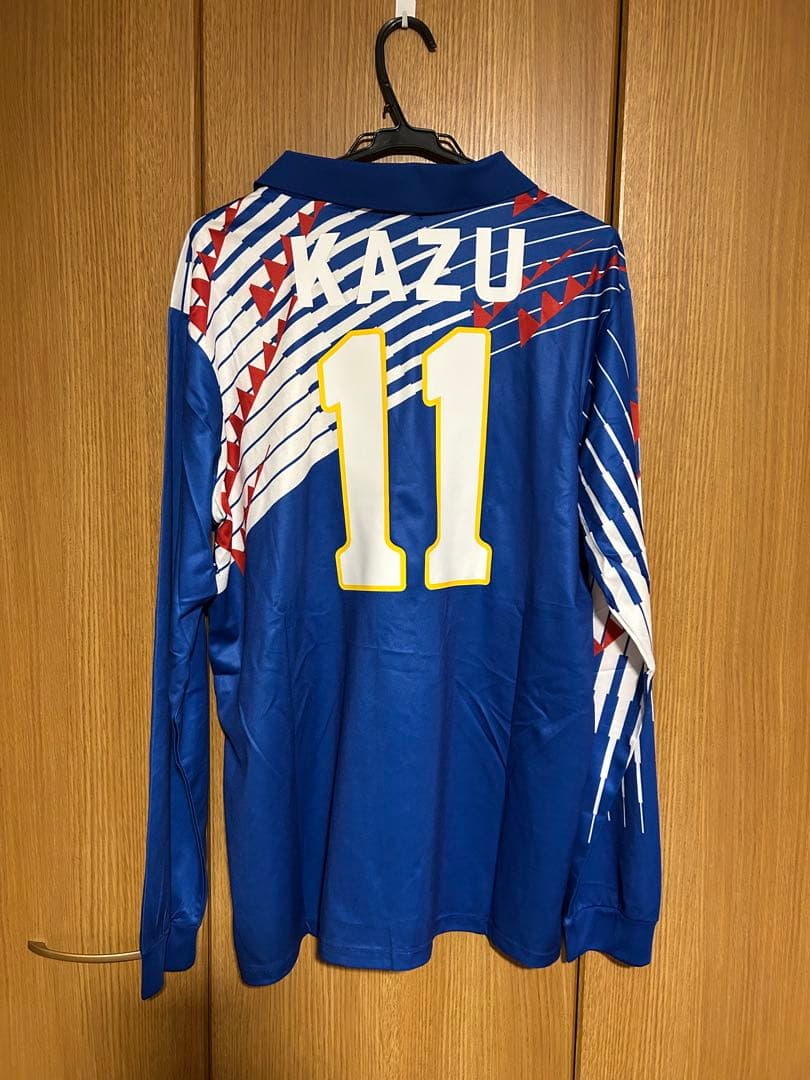 三浦知良　ユニフォーム　日本代表　長袖　90s