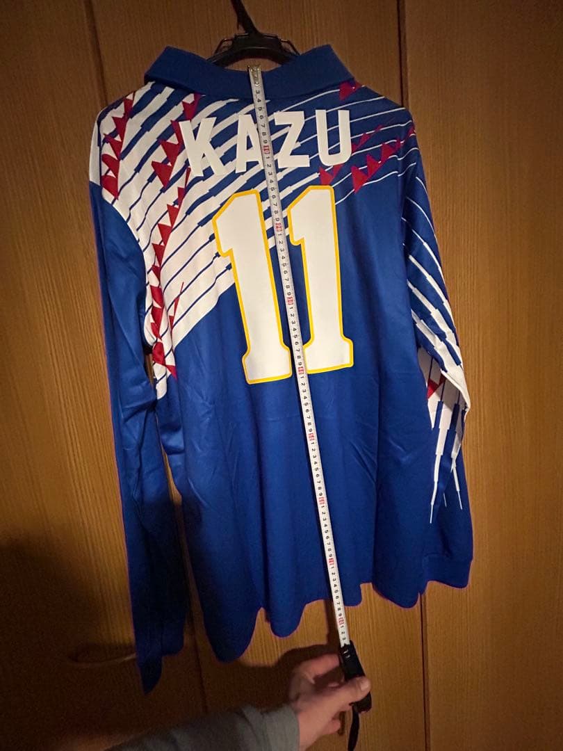 三浦知良　ユニフォーム　日本代表　長袖　90s